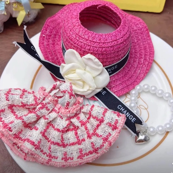ADORABLE Labubu Dress Set with Hat and Bracelet. New in Package. - Picture 1 of 2
